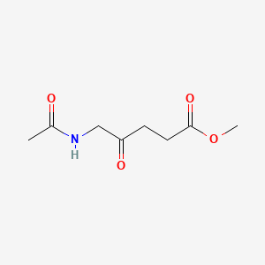 Methyl 5-acetamido-4-oxopentanoate chemical structure (CAS 93393-93-2)