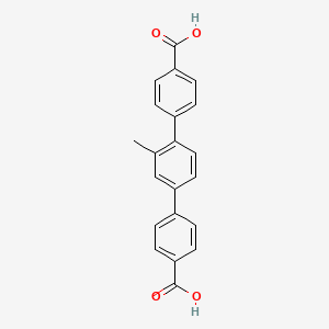 2'-Methyl-[1,1':4',1''-terphenyl]-4,4''-dicarboxylic acid chemical structure (CAS 933982-49-1)