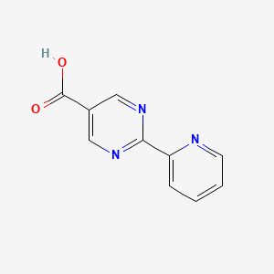 2-(Pyridin-2-yl)pyrimidine-5-carboxylic acid chemical structure (CAS 933988-22-8)