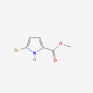 Methyl 5-bromo-1H-pyrrole-2-carboxylate chemical structure (CAS 934-07-6)
