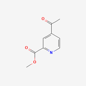 Methyl 4-acetylpicolinate chemical structure (CAS 934016-09-8)