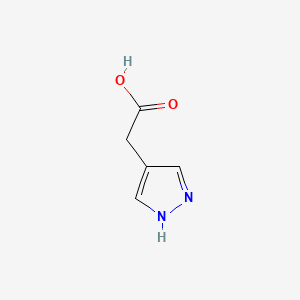 2-(1H-Pyrazol-4-yl)acetic acid chemical structure (CAS 934172-55-1)