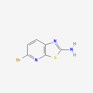 5-Bromothiazolo[5,4-b]pyridin-2-amine chemical structure (CAS 934266-82-7)