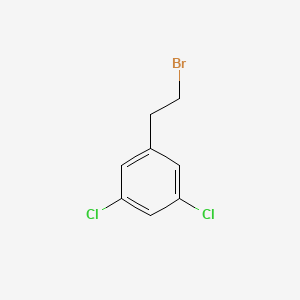 3,5-Dichlorophenethyl bromide chemical structure (CAS 93427-14-6)