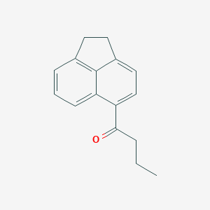 1-(1,2-Dihydroacenaphthylen-5-yl)butan-1-one chemical structure (CAS 93433-44-4)