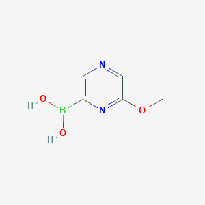(6-Methoxypyrazin-2-yl)boronic acid chemical structure (CAS 934346-27-7)