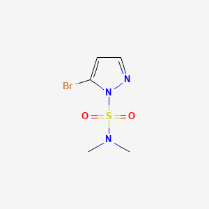 5-Bromo-N,N-dimethylpyrazole-1-sulfonamide chemical structure (CAS 934405-34-2)