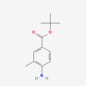 tert-Butyl 4-amino-3-methylbenzoate chemical structure (CAS 934481-43-3)