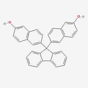 6,6'-(9H-Fluorene-9,9-diyl)bis(naphthalen-2-ol) chemical structure (CAS 934557-66-1)