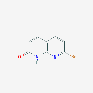7-Bromo-1,8-naphthyridin-2(1H)-one chemical structure (CAS 934559-24-7)