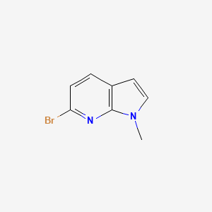6-Bromo-1-methyl-1H-pyrrolo[2,3-b]pyridine chemical structure (CAS 934568-29-3)