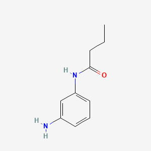 N-(3-Aminophenyl)butyramide chemical structure (CAS 93469-29-5)