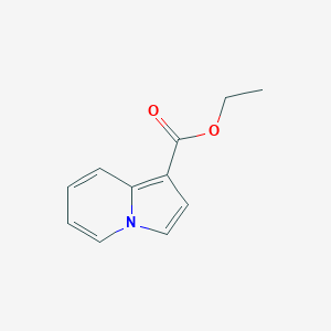 Ethyl indolizine-1-carboxylate chemical structure (CAS 93476-46-1)
