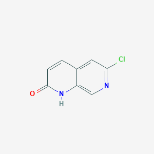 6-Chloro-1,7-naphthyridin-2(1H)-one chemical structure (CAS 93493-68-6)