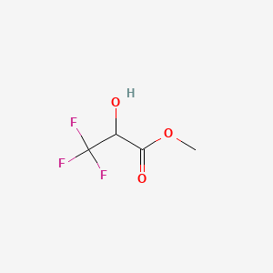 Methyl 3,3,3-trifluoro-2-hydroxypropanoate chemical structure (CAS 93496-85-6)