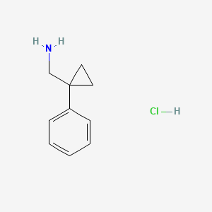 (1-Phenylcyclopropyl)methylamine Hydrochloride chemical structure (CAS 935-43-3)