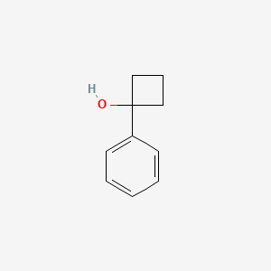 1-Phenylcyclobutan-1-ol chemical structure (CAS 935-64-8)