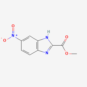 Methyl 5-Nitro-1H-benzimidazole-2-carboxylate chemical structure (CAS 93521-65-4)