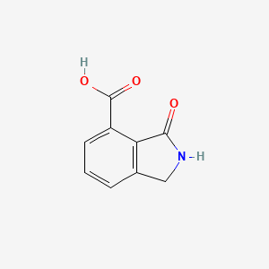 3-Oxoisoindoline-4-carboxylic acid chemical structure (CAS 935269-27-5)