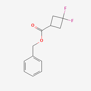 Benzyl 3,3-difluorocyclobutanecarboxylate chemical structure (CAS 935273-86-2)