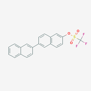 [2,2'-Binaphthalen]-6-yl trifluoromethanesulfonate chemical structure (CAS 935472-81-4)