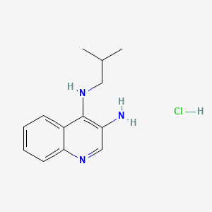 N4-Isobutylquinoline-3,4-diamine hydrochloride chemical structure (CAS 935521-01-0)