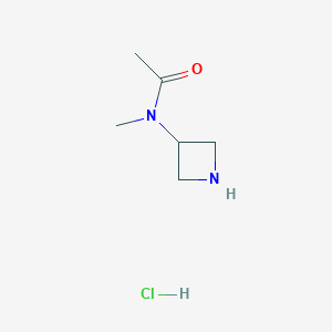 N-(Azetidin-3-yl)-N-methylacetamide hydrochloride chemical structure (CAS 935668-15-8)