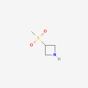 3-(Methylsulfonyl)azetidine chemical structure (CAS 935668-43-2)