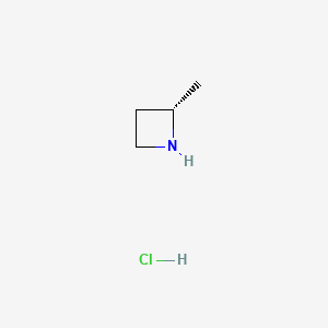 (S)-2-Methylazetidine hydrochloride chemical structure (CAS 935669-67-3)