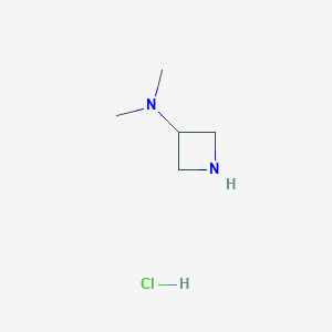 N,N-Dimethylazetidin-3-amine hydrochloride chemical structure (CAS 935670-07-8)