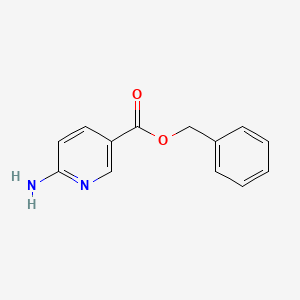 Benzyl 6-aminonicotinate chemical structure (CAS 935687-49-3)