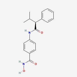 (S)-N-Hydroxy-4-(3-methyl-2-phenylbutanamido)benzamide chemical structure (CAS 935881-37-1)