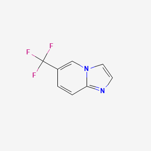 6-(Trifluoromethyl)imidazo[1,2-a]pyridine chemical structure (CAS 936009-02-8)
