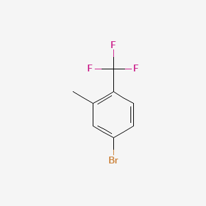 4-Bromo-2-methyl-1-(trifluoromethyl)benzene chemical structure (CAS 936092-88-5)