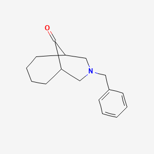 8-Benzyl-8-azabicyclo[4.3.1]decan-10-one chemical structure (CAS 936110-21-3)