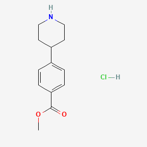 Methyl 4-(piperidin-4-yl)benzoate hydrochloride chemical structure (CAS 936130-82-4)