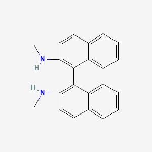 N2,N2'-Dimethyl-[1,1'-binaphthalene]-2,2'-diamine chemical structure (CAS 93621-64-8)