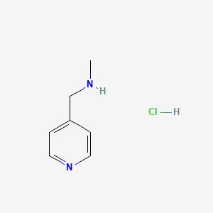 N-Methyl-1-(pyridin-4-yl)methanamine hydrochloride chemical structure (CAS 936225-52-4)
