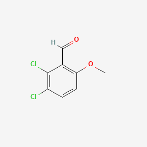 2,3-dichloro-6-methoxybenzaldehyde chemical structure (CAS 936249-28-4)