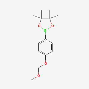 2-(4-(Methoxymethoxy)phenyl)-4,4,5,5-tetramethyl-1,3,2-dioxaborolane chemical structure (CAS 936250-15-6)
