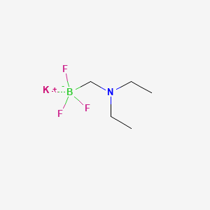 Potassium ((diethylamino)methyl)trifluoroborate chemical structure (CAS 936329-95-2)
