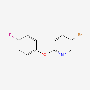 5-Bromo-2-(4-fluorophenoxy)pyridine chemical structure (CAS 936343-65-6)