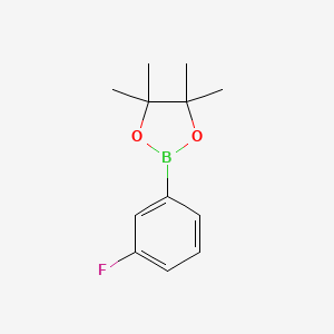 2-(3-Fluorophenyl)-4,4,5,5-tetramethyl-1,3,2-dioxaborolane chemical structure (CAS 936618-92-7)