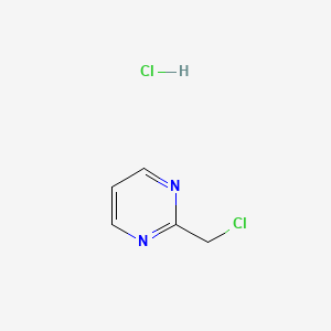 2-(Chloromethyl)pyrimidine hydrochloride chemical structure (CAS 936643-80-0)
