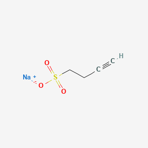 Sodium but-3-yne-1-sulfonate chemical structure (CAS 936644-38-1)