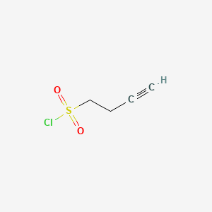 But-3-yne-1-sulfonyl chloride chemical structure (CAS 936644-39-2)