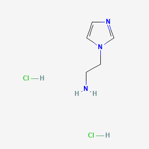 2-(1H-Imidazol-1-yl)ethanamine dihydrochloride chemical structure (CAS 93668-43-0)