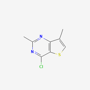 4-Chloro-2,7-dimethylthieno[3,2-d]pyrimidine chemical structure (CAS 936837-34-2)