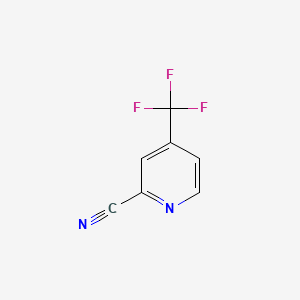 4-(Trifluoromethyl)picolinonitrile chemical structure (CAS 936841-69-9)