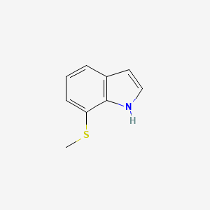 7-(Methylthio)-1H-indole chemical structure (CAS 936902-07-7)
